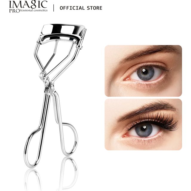 IMAGIC 1Pcs Silver Protable Long Lasting Professional Natural Curling Not Hurt Eyelashes Folding False Beauty Tools Cosmetic