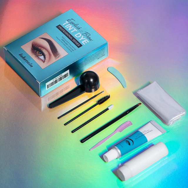 Professional Eyelash Eyebrow Dye Tint Kit Classic Black Natural Eyelash Lifting Perm Treatment Makeup Set Eyebrows Paint Makeup