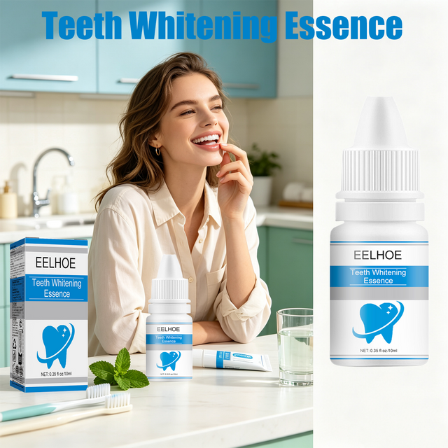 EELHOE Teeth Whitening Serum Teeth Stain Remover Teeth Cleaner Plaque Remover Oral Care Products Teeth Brightening Serum 10ml