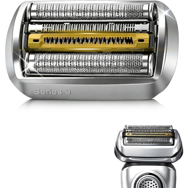 92M Replacement Shaver Heads, Compatible with Braun Series 9 Electric Shavers – Compatible with Braun 9290cc, 9291cc, 9370cc, 9293s, 9385cc, 9390cc, 9330s, 9296cc Models Electric Shaver– Silver