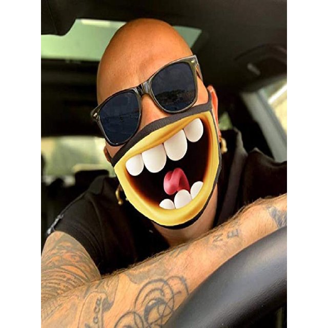 Funny Facial Expression Mask Washable And Reusable Face Masks for Bus Stops Shopping Malls
