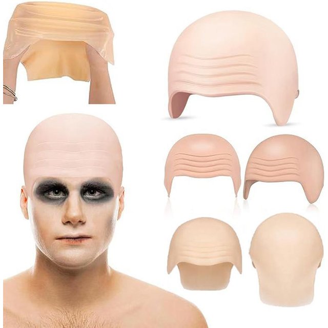Calottes en nylon et latex de haute qualité, épaisses et réalistes, pour cosplay, maquillage d'Halloween, déguisements et accessoires de jeu de rôle.