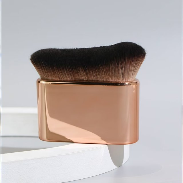 1 Rose Gold Foundation Brush for Applying Foundation, Blush, Eyeshadow, Bronzer, and Foundation on the Face and Neck