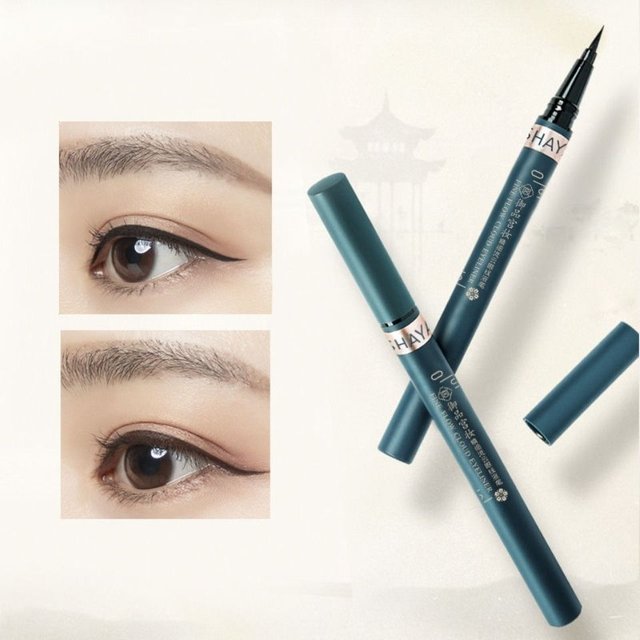 Korean Waterproof Lasting Eyeliners Pencil Black Brown Quickily Drying Eyes Cosmetics Matte Liquid Eyeliners White Sweatproof
