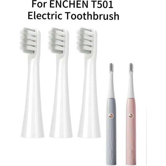 For ENCHEN T501 Electric Toothbrush Heads Bristles Enchen T501 Replacement Brush Heads,4/8/16pcs