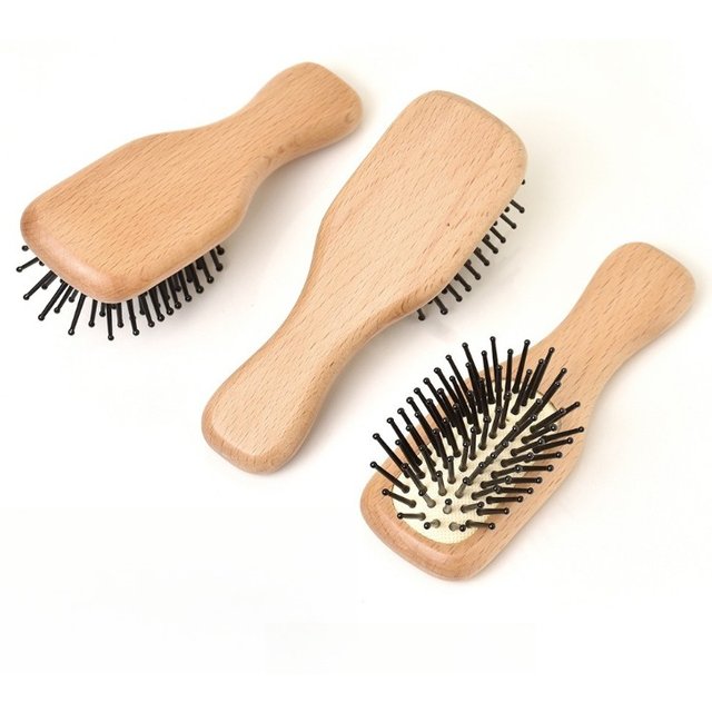 Portable Hairbrush Mini Beech Air Cushion Comb Air Bag Comb Fashion Massage Female Household Massage Scalp Hair Brush