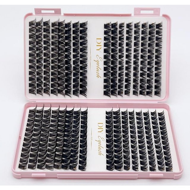 Segmented Individual Lashes Eyelash Book 3D Fluffy Clusters Extensions False Eyelash DIY Cluster Eyelash Extensions Makeup