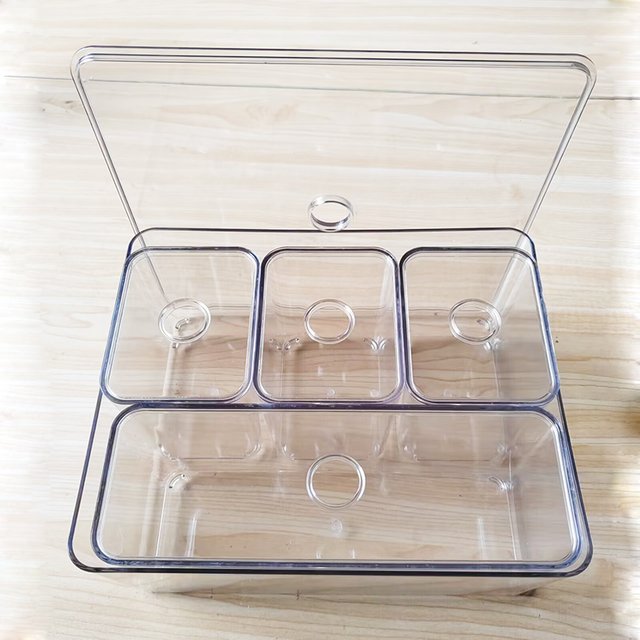 T1228 VIP Storage Box Clear Drawer Organizer Sets Acrylic Drawer Organizer Stationery Makeup Organizer Transparent Storage Bins