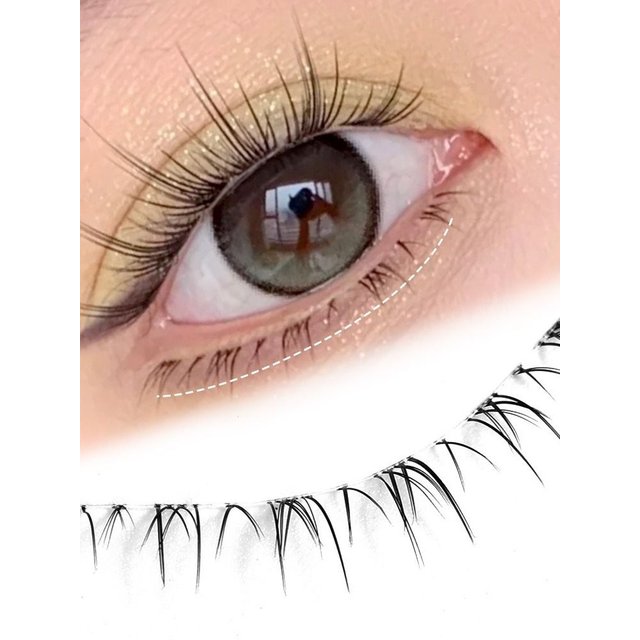 Soft Lower Eyelashes Clear Band Natural Under Eye Lashes Manga Bottom Korean Makeup Manga Bottom Lashes