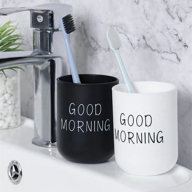 2 portable hand washing cups, plastic household hotel toothbrush holder, bathroom accessories, mouthwash cup 300ml