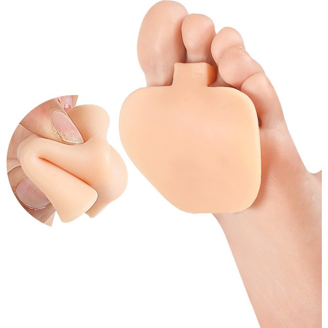 2pieces=1pair Silicone Gel Patch Cushion Pads Orthotic High Heel Insoles Metatarsal Shoes Sore Forefoot Foot Care Pain Relief