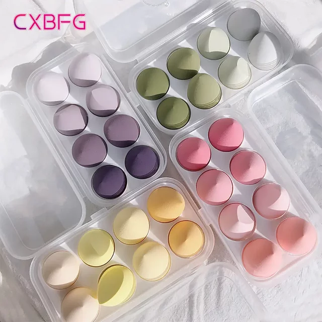 4/8 stücke Make-Up Schwamm Mixer Schönheit Ei Cosmetic Puff Weiche Foundation Schwämme Pulver Puff Frauen Make-Up Zubehör Schönheit werkzeuge