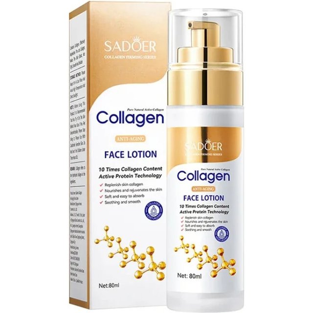 SADOER Collagen Facial Serum Face Lotion Moisturizing Face Emulsion Oil Control Water Replenishment Refreshing Facial Essence