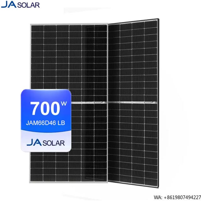 High Efficiency JA Solar Panel 700 Watt Double Glass Bifacial 750W 760W 800W N-TYPE Solar Panels