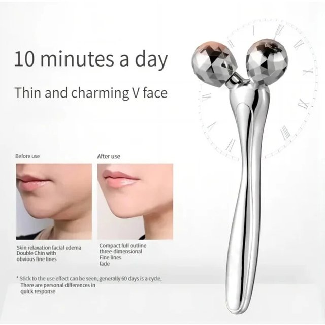 Rouleau de massage facial 3D en forme de V, lifting du visage, massage complet du corps, relaxation,
