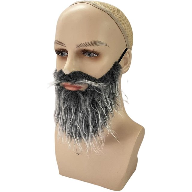 Fausse barbe réaliste déguisement pour hommes fausse moustache pour cadeaux de fête fournitures carnaval mascarade scène Performance vacances