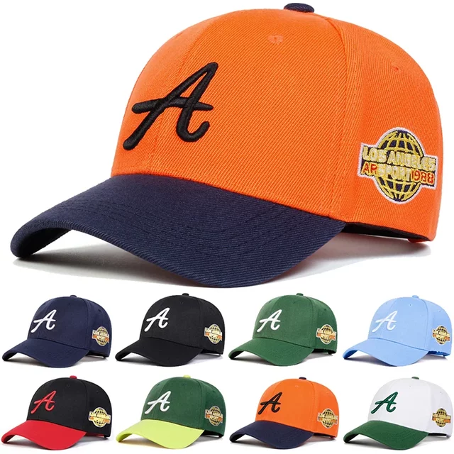 Unisex A Letter Side Earth Embroidery Baseball Caps Spring and Autumn Outdoor Adjustable Casual Hats Sunscreen Hat Sports Cap
