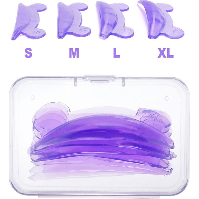 4Pairs Reusable Eyelash Lifting Kit Silicone lamination Pad Eyelash Perm Rods 3D Eyelashes Extension Curler Makeup Supplies