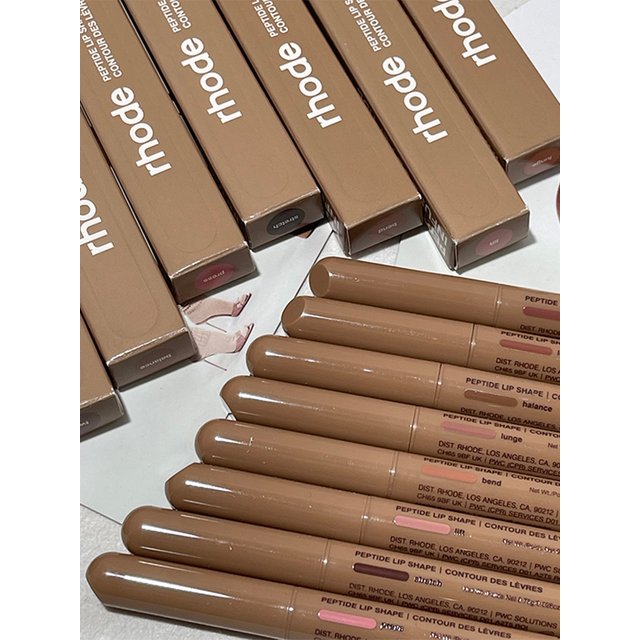 RHODE Skin Peptide Lip Shape Pen Lip Liner Long Lasting Lip Tint Pencil Pen Makeup Lipstick Powder Blusher Gloss Makeup Lipliner