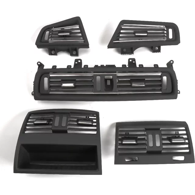 LHD RHD Front Central Left Right Rear AC Conditioner Chromed Air Vent Grille Outlet Panel For BMW 5 Series F10 F11 2010-2017