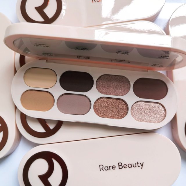 Rare Beauty New 8-Colors Shimmer Matte Eyeshadow Plate Lasting Lightweight Waterproof Makeup Cosmetics Powder Highlighter Blush