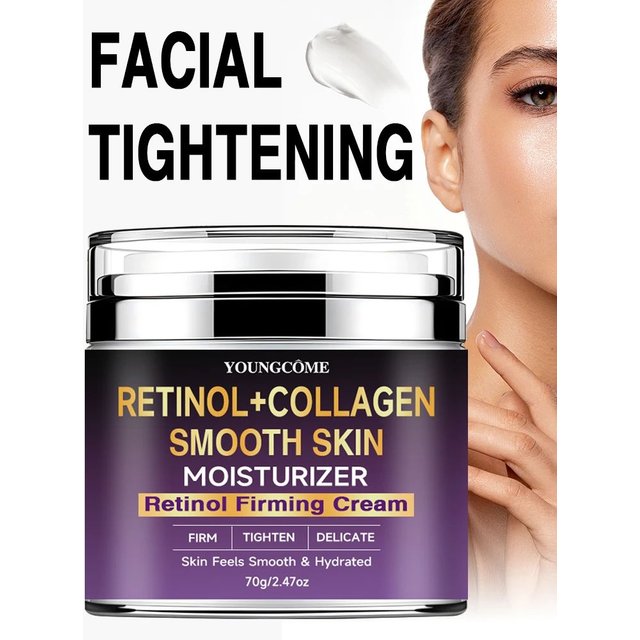 Retinol Collagen Face Cream Moisturiser Facial Anti Aging Whitening Smooth Skin Repair Fade Fine Line Wrinkle Remover Face Cream