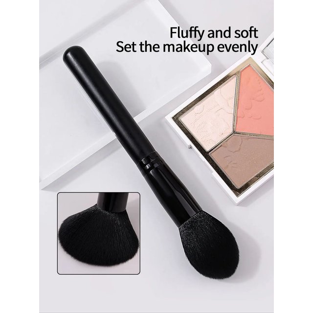 1PC Black Makeup Brush Soft Fluffy Loose Powder Brushes Multifunctional Foundation Brush Highlighter Blush Brush Beauty Tool