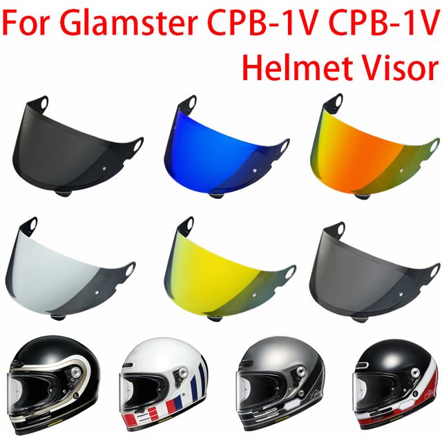 GLAMSTER Visière de casque pour SHOEI GLAMSTER lentille coupe-vent bouclier facial résistant au brouillard Visière Anti-UV crème solaire Visera Casco Moto