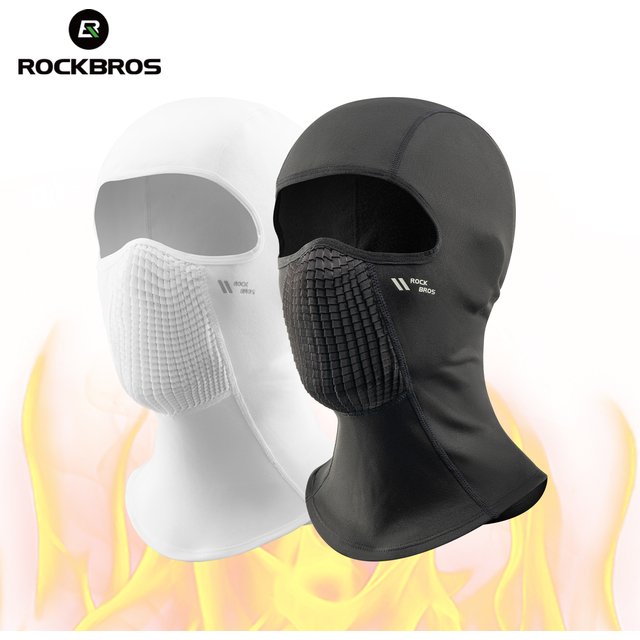 ROCKBROS Face Mask Full Protection Winter Scarf Balaclava Helmet Liner Outdoor Head Cover Windproof High elasticity Headgear