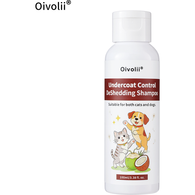 Deshedding Shampoo for Dogs Cats Undercoat Control Reduce Shedding Coconut Argan Oil Keratin Strengthens Coat Panthenol Hydrates