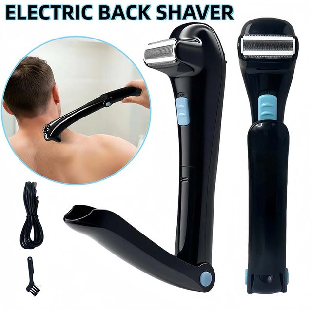 2026 Portable Back Shaver for men Body Razor Hair Trimmer Foldable Long Handle Groomer Hair Removal
