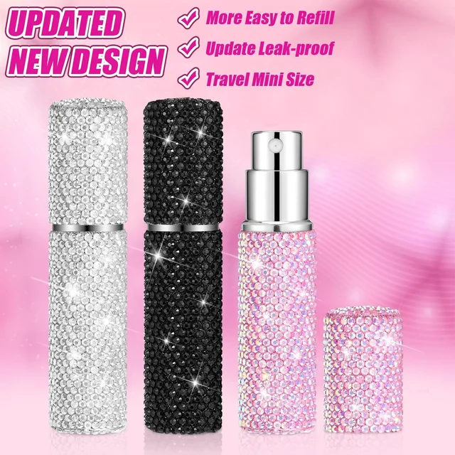 Bouteille de pulvérisation de parfum en cristal de 10ml, bouteilles rechargeables de voyage, Mini