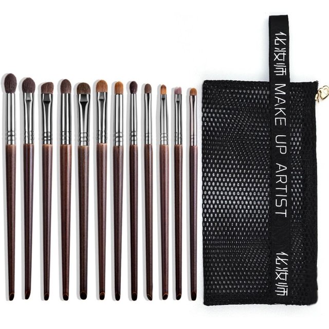 OVW 9/12pcs Panceau Maquillage Eye Natural Hair Makeup Brushes Set Kit Cosmetic Make Up Beauty Tool Crease Brush Eyeliner Brow