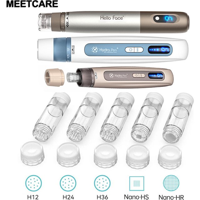 Microneedling Cartridges 12/24/36Pins Nano For Original H5/H3 Hydra Microneedle Pen Hydrapen Skin Care Repair