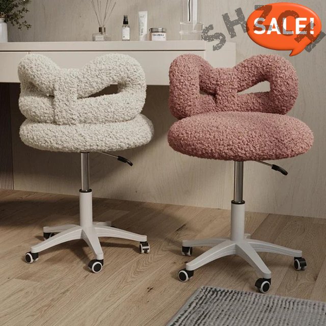 Elegant Modern Swivel Makeup Chair with Aluminum Alloy Base, Upholstered Leather,Adult Minimalist Vanity Seating for Living Roo