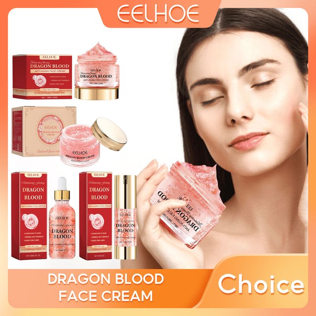 EELHOE Dragon Blood Cream Rejuvenation Facial Treatments Reduce Fine Lines Anti Wrinkle Tighten Skin Lifting Dragon Blood Serum