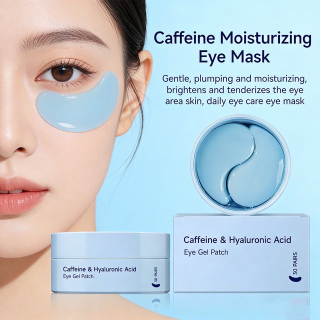 Caffeine Eye Mask Anti Dark Circles Moisturizing Firming Eye Patches Removal Eyes Bags Anti Wrinkles Eyes Skin Care 30pairs