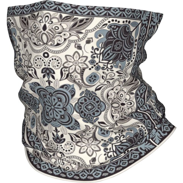Retro Red Floral Paisley Balaclava Hiking Camping Face Masks Male Vintage Anti-UV Cycling Mask Seamless Soft Scarves