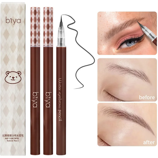 Multifunctional Liquid Eyebrow Pencil Ultra Fine Eyeliner Lying Silkworm Waterproof Grey Brown Eyebrow Enhancer Tattoo Cosmetics