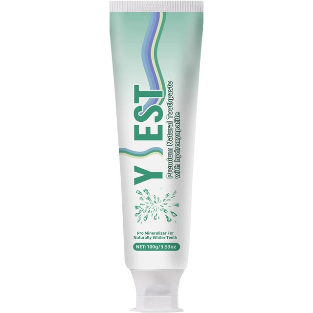 YILEST Hydroxyapatite Toothpaste 100g Pro Mineralizer for Naturally Whiter Teeth Fresh Breath & Plaque Defense Enamel Care