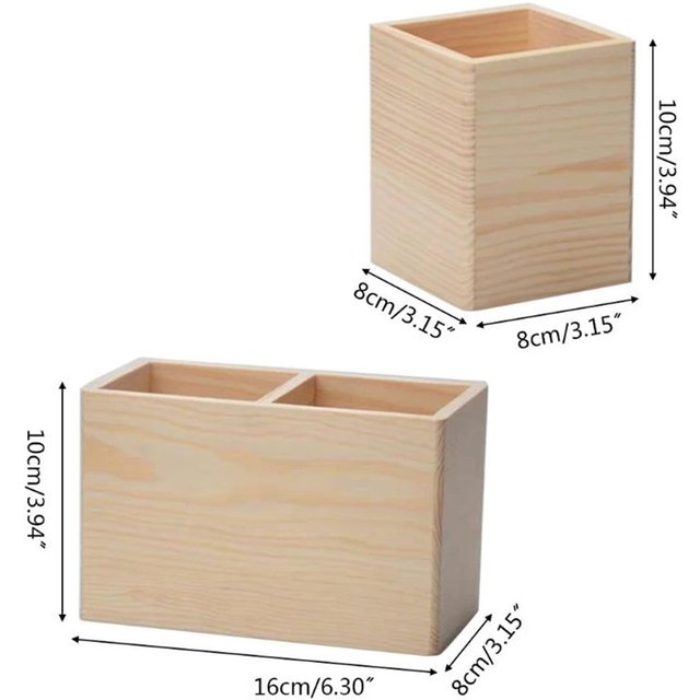 Make up Brush Holder Desktop Office Organizer 1/2 Grid Organizer Desktop Storage Box Pen Holder Stationery Organizer