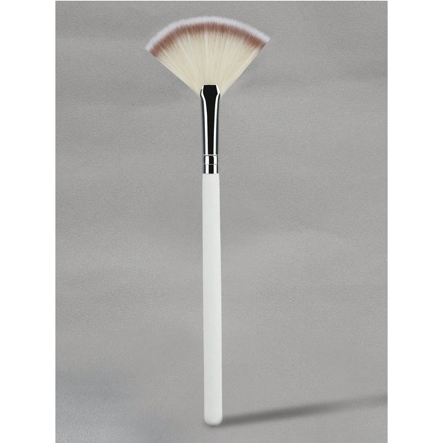 RANCAI 1pc Soft Facial Fan Brush Blush, Fan Mask Brushes Slim Soft Face Mask Brush Applicator For Peel Glycolic Masks Makeup