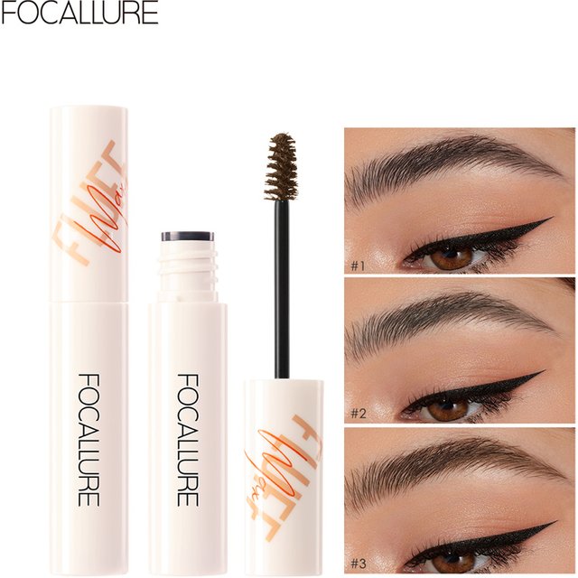 FOCALLURE Natural Brow Gel Long Hold Waterproof Eyebrow Cream Hair Like Finish Wild Eyebrows Styling Gel Beauty Eyes Makeup