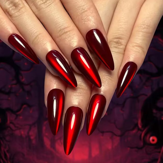 MIANEL 10ML Whitening Mirror Red Cat Eye Gel Nail Polish 2026 New Red Cat Magnetic Gel Polish Red Nails 1-6pcs