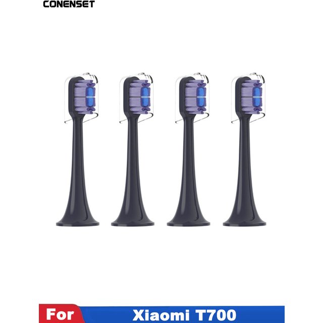 4PCS For Xiaomi Mijia T700 Sonic Electric Toothbrush Heads 3D Oral Whitening High-density Replacement Tooth Brush Head