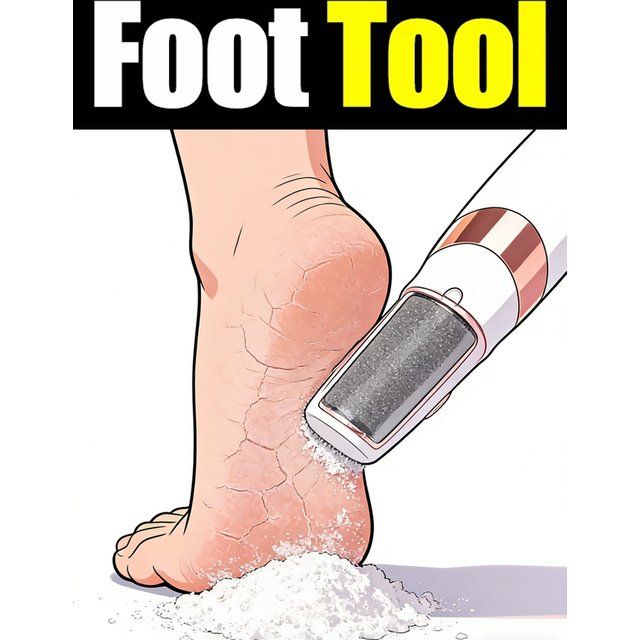 Electric Foot File, Electric Callus Remover, Foot Scrubber, Foot Care Tools, Pedicure Tools, Removes Dead Skin. Unisex.