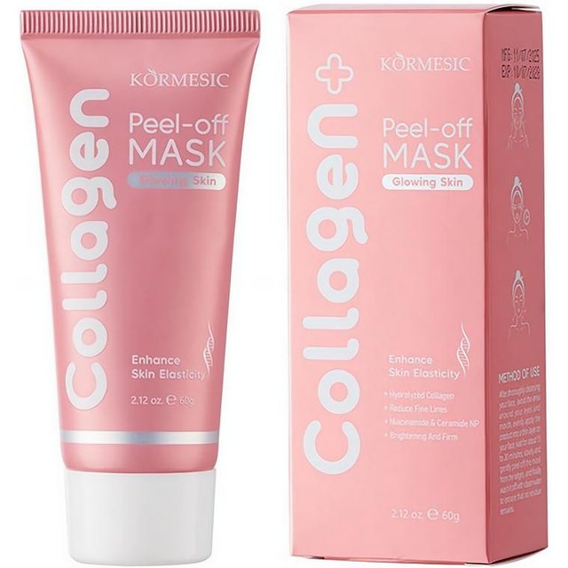 Collagen Peel Off Facial Mask Collagen Night Wrapping Mask Elasticity & Hydration Care For Glowing Skin Overnight Mask Cream 60g
