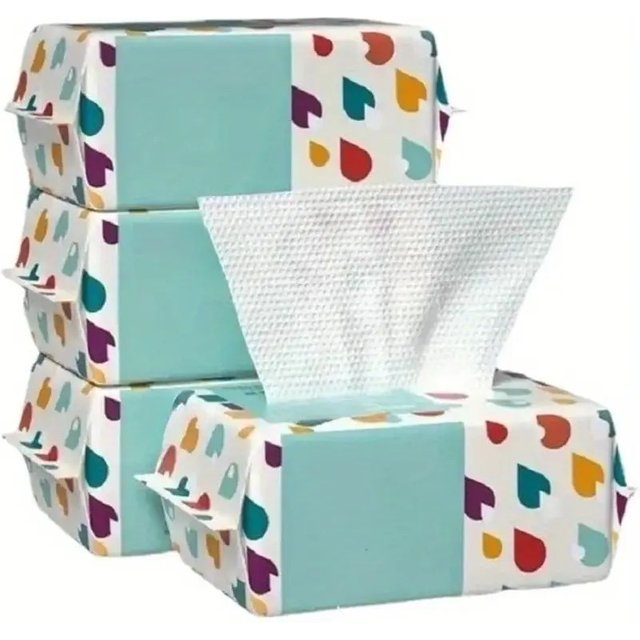 100PCS Disposable Facial Cleansing Wipes - Ultra-Soft & Thick Cotton Towels | For Salon & Home Use | Gentle on All Skin Types