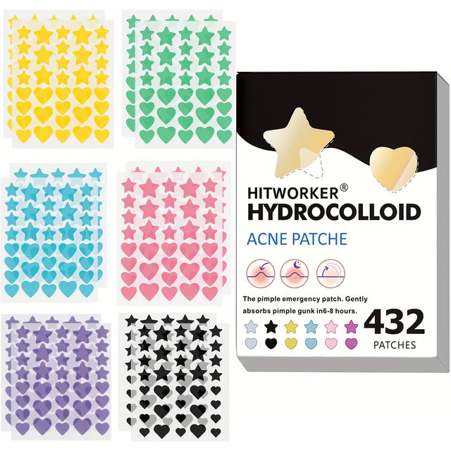 Hydrocolloid acne patch facial cleansing care essence, tool accessory, invisible and waterproof, suitable for all skin types
