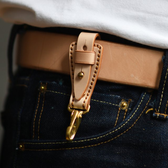 Porte-clés en cuir véritable pour hommes, 100%, Vintage, fait à la main, EDC, boucle de ceinture suspendue, Clip, crochet de clé, boucle de chaîne